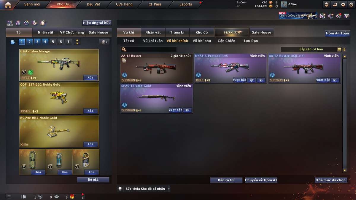 shop acc cf uy tin gia re